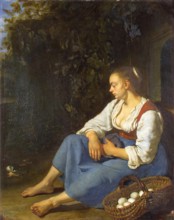 Broken Egg, 1656. Creator: Frans van Mieris I.