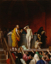 Slave Market in Rome, 1884. Creator: Jean-Leon Gerome.