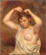 Woman Arranging her Hair, 1887. Creator: Pierre-Auguste Renoir.