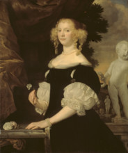 Portrait of a Lady in Black, 1670. Creator: Abraham Lambertsz van den Tempel.