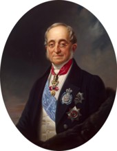 Portrait of Karl Nesselrode, 1859. Creator: Georg von Bothmann.