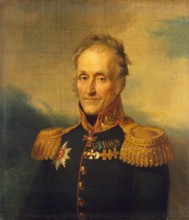 Portrait of Fyodor I. Saunders (1755-1836), 1823. Creator: Workshop of George Dawe.