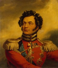 Portrait of Fyodor P. Uvarov (1769-1824) (the artist's replica ?), 1824. Creator: Workshop of George Dawe.