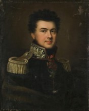 Portrait of Major General I.I. Sabir, 1814. Creator: János Rombauer.