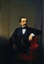 Portrait of Prince Nikolai Yusupov, 1868. Creator: Sergey Zaryenko.