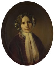 Portrait of an Elderly Woman, 1850. Creator: Vital Jean De Gronckel.