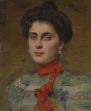 Portrait of Young Princess M.P. Abamelek-Lazareva, 1897. Creator: Alexis Axilette.