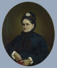Portrait of E.I. Brusnitsyna, the Wife of Factory Owner, 1895. Creator: Unknown.