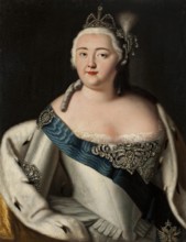 Portrait of Elizaveta Petrovna, 1750. Creator: Unknown.