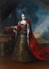 Portrait of Empress Catherine I, 1724. Creator: Unknown.