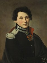 Portrait of Lieutenant V.A. Bibikov of the Corps of Engineers, 1814. Creator: Unknown.
