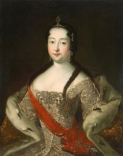 Portrait of Tsarevna Anna Petrovna, 1721. Creator: Unknown.