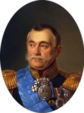 Portrait of the Minister of the Court of Prince Volkonsky, 1864. Creator: Georg von Bothmann.