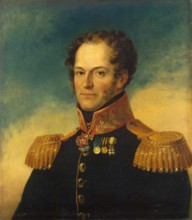 Portrait of Mikhail N. Matsnev (1785-1842), 1824. Creators: George Dawe, Workshop of George Dawe.
