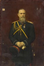 Portrait of General Mikhail Chertkov, 1889. Creator: Georges Becker.