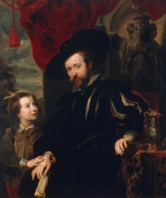 Portrait of Rubens with his Son Albert, 1620. Creator: Circle of Rubens.
