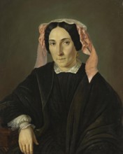 Portrait of an Unknown Woman, 1852. Creator: Kazimir Yasevich.