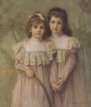 Portrait of Artist's Daughters, 1900. Creator: Yekaterina Zarudnaya-Cavos.