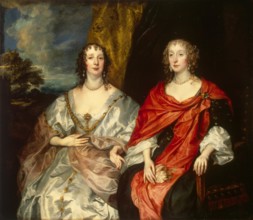 Portrait of Ladies-in-Waiting to Queen Henrietta Maria, 1630. Creator: Anthony van Dyck.