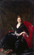 Portrait of Nadezhda Polovtsova, 1876. Creator: Charles Emile Auguste Carolus-Duran.