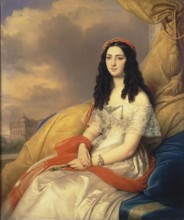 Portrait of Countess d'Ash, 1844. Creator: Charles Auguste Guillaume Steuben.