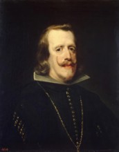 Portrait of Philip IV, King of Spain, 1658. Creator: Workshop of Diego Velázquez.