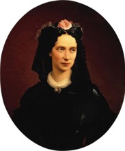 Portrait of Empress Maria Alexandrovna, 1864. Creator: Firs Sergeevich Zhuravlev.