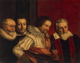 Group Portrait of Four Members of the Paris Council (fragment of the lost painting), 1616. Creator: Frans Pourbus the Younger.