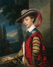 Portrait of Prince Nikolai Saltykov, 1850. Creator: Franz Kruger.