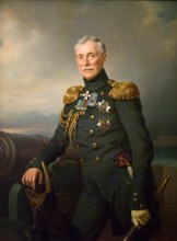 Portrait of Alexander Menshikov, 1851. Creator: Franz Kruger.