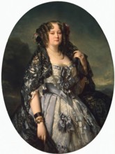 Portrait of Princess Sophia Radzivil, 1864. Creator: Franz Xaver Winterhalter.