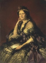 Portrait of Grand Princess Yelena Pavlovna, 1862. Creator: Franz Xaver Winterhalter.
