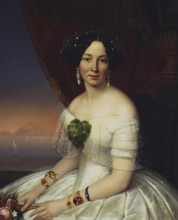 Portrait of Julia Telyakovskaya, 1848. Creator: Gavriil Yakovlev.