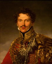 Portrait of P.P. Lachinov, 1821. Creator: Henri-Francois Riesener.