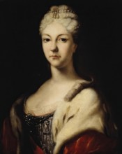 Portrait of Tsarevna Natalia Alexeyevna, 1750. Creator: Ivan Nikitin.