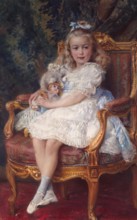 Portrait of Varvara Bibikova, 1900. Creator: Konstantin Makovsky.