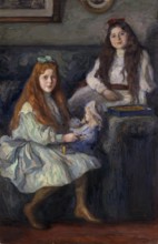 Portrait of the Daughters of the Manufacturer Vysotsky, 1905. Creator: Leonid Pasternak.