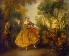 Mlle Camargo Dancing, 1730. Creator: Nicolas Lancret.
