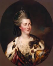 Portrait of Catherine II, 1782. Creator: Richard Brompton.