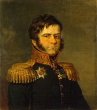 Portrait of Dmitry P. Neverovsky (1771-1813), 1822. Creator: Workshop of George Dawe.