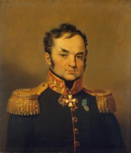 Portrait of Andrey S. Glebov (1770-1854), 1824. Creator: Workshop of George Dawe.