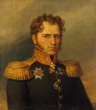 Portrait of Alexander I. Yushkov (1781 - after 1839), 1822. Creator: Workshop of George Dawe.