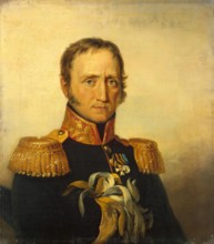 Portrait of Mikhail I. (Francois Michel) Poncet (1778-1829), 1824. Creator: Workshop of George Dawe.