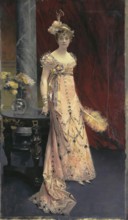 Portrait of Dora of Leuchtenberg, 1896. Creator: Francois Flameng.