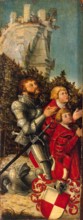 Portrait of a Knight and His Two Sons, 1519. Creator: Lucas Cranach the Elder.