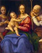 Holy Family with St Catherine, 1517. Creator: Cesare da Sesto.
