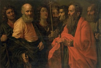 St James the Less, Sts Peter, Paul, John, Thomas, Philip, Judas and Thaddeus..., 17th century. Creator: Giuseppe Vermiglio.
