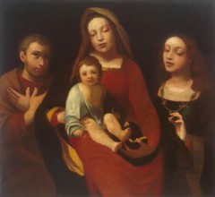 Madonna and Child with St Francis and St Catherine, 1523. Creator: Giovanni Francesco Caroto.