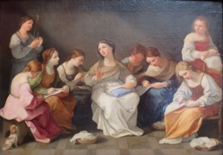 Education of the Virgin Mary, 1640. Creator: Guido Reni.