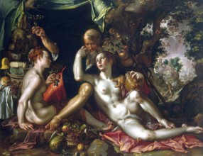 Lot and his Daughters, 1600. Creator: Joachim Anthonisz Wtewael.